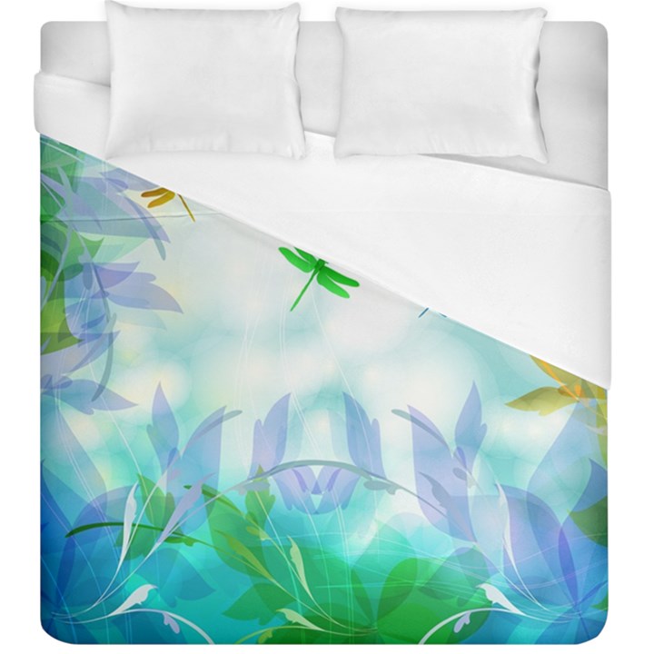 Scrapbooking Tropical Pattern Duvet Cover (King Size)