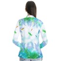 Scrapbooking Tropical Pattern Drape Collar Cardigan View2