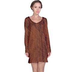 Fur Skin Bear Long Sleeve Nightdress