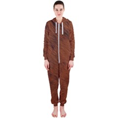 Fur Skin Bear Hooded Jumpsuit (ladies) 