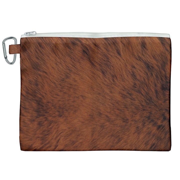 Fur Skin Bear Canvas Cosmetic Bag (XXL)