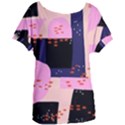 Vibrant Tropical Dot Patterns Women s Oversized Tee View1