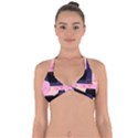 Vibrant Tropical Dot Patterns Halter Neck Bikini Top View1