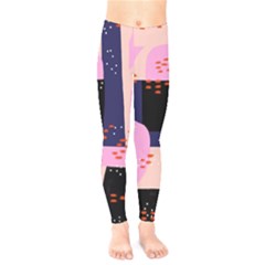 Vibrant Tropical Dot Patterns Kids  Legging by Vaneshart