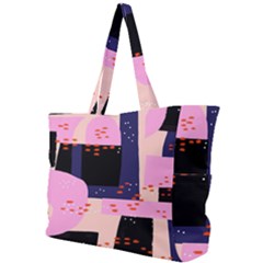 Vibrant Tropical Dot Patterns Simple Shoulder Bag