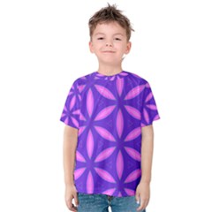 Pattern Texture Backgrounds Purple Kids  Cotton Tee