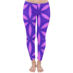 Pattern Texture Backgrounds Purple Classic Winter Leggings