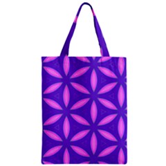 Pattern Texture Backgrounds Purple Zipper Classic Tote Bag