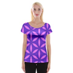 Pattern Texture Backgrounds Purple Cap Sleeve Top