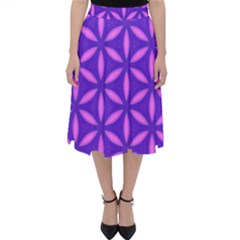 Pattern Texture Backgrounds Purple Classic Midi Skirt