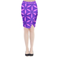 Pattern Texture Backgrounds Purple Midi Wrap Pencil Skirt