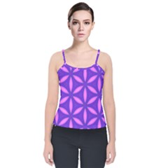 Pattern Texture Backgrounds Purple Velvet Spaghetti Strap Top