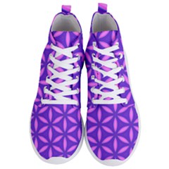 Pattern Texture Backgrounds Purple Men s Lightweight High Top Sneakers