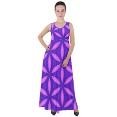 Pattern Texture Backgrounds Purple Empire Waist Velour Maxi Dress