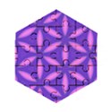 Pattern Texture Backgrounds Purple Wooden Puzzle Hexagon View1