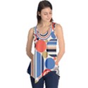 Geometric Abstract Pattern Colorful Flat Circles Decoration Sleeveless Tunic View1