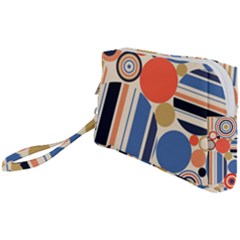 Geometric Abstract Pattern Colorful Flat Circles Decoration Wristlet Pouch Bag (small) by Vaneshart