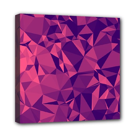 Triangulation Patterns Mini Canvas 8  X 8  (stretched) by Vaneshart