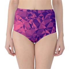 Triangulation Patterns Classic High-waist Bikini Bottoms by Vaneshart