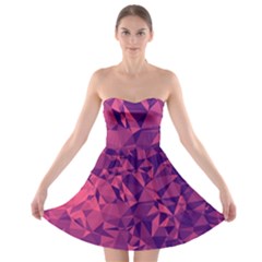 Triangulation Patterns Strapless Bra Top Dress by Vaneshart