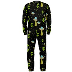 Alien Ufo Pattern Onepiece Jumpsuit (men)  by Vaneshart