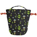 Alien Ufo Pattern Drawstring Bucket Bag View1