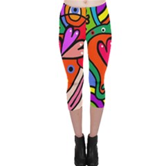 Seamless Doodle Capri Leggings 