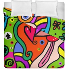 Seamless Doodle Duvet Cover Double Side (King Size)