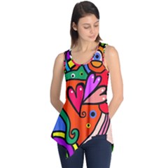 Seamless Doodle Sleeveless Tunic