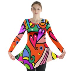 Seamless Doodle Long Sleeve Tunic 