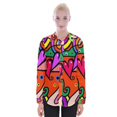 Seamless Doodle Womens Long Sleeve Shirt