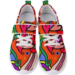 Seamless Doodle Men s Velcro Strap Shoes