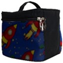 Space Rocket Pattern Make Up Travel Bag (Big) View2