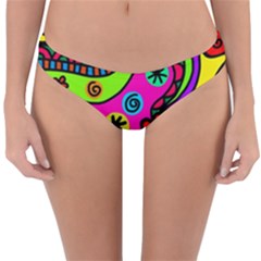 Seamless Doodle Reversible Hipster Bikini Bottoms by Vaneshart