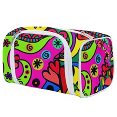 Seamless Doodle Toiletries Pouch by Vaneshart