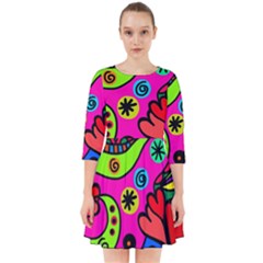 Seamless Doodle Smock Dress by Vaneshart