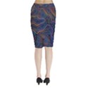 Topographic Colorful Contour Illustration Background Midi Wrap Pencil Skirt View2