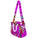 Stained Glass Love Heart Rope Handles Shoulder Strap Bag View1