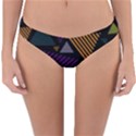 Abstract Pattern Design Various Striped Triangles Decoration Reversible Hipster Bikini Bottoms View1