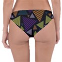 Abstract Pattern Design Various Striped Triangles Decoration Reversible Hipster Bikini Bottoms View2