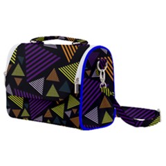 Abstract Pattern Design Various Striped Triangles Decoration Satchel Shoulder Bag by Vaneshart