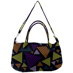 Abstract Pattern Design Various Striped Triangles Decoration Removal Strap Handbag by Vaneshart