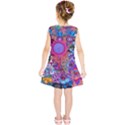 Red Flower Abstract  Kids  Tunic Dress View2