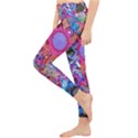 Red Flower Abstract  Lightweight Velour Classic Yoga Leggings View3