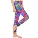 Red Flower Abstract  Lightweight Velour Classic Yoga Leggings View4