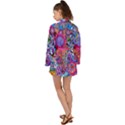 Red Flower Abstract  Long Sleeve Kimono View2