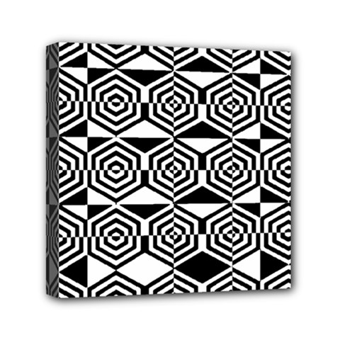 Hexagon Mini Canvas 6  X 6  (stretched) by impacteesstreetweareight