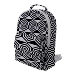 Hexagon Flap Pocket Backpack (large) by impacteesstreetweareight