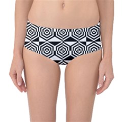 Hexagon Mid-waist Bikini Bottoms by impacteesstreetweareight