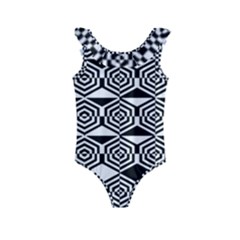 Hexagon Kids  Frill Swimsuit by impacteesstreetweareight